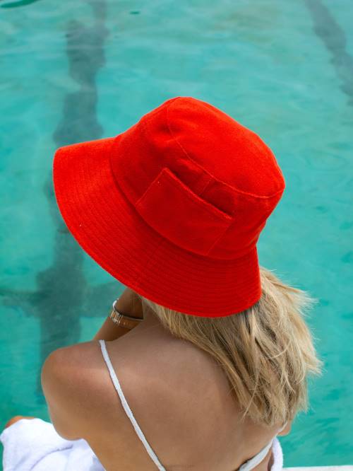 γρ Senso καπέλα terry toweling bucket καπέλο κεράσι D4LN596