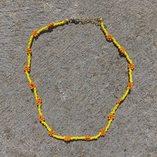 γρ Senso κοσμήματα κίτρινη αλυσίδα μαργαρίτα τσόκερ κίτρινο D4LN583