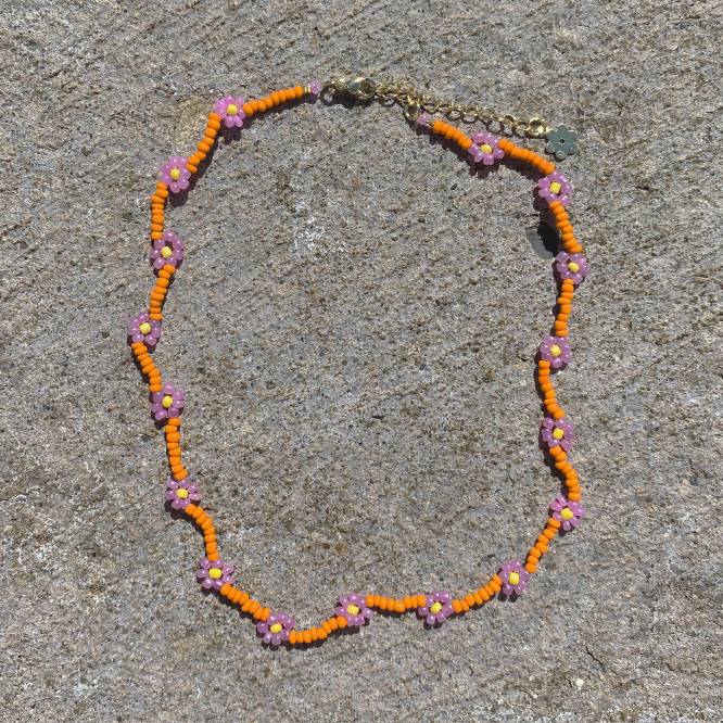 γρ Senso κοσμήματα πορτοκαλί αλυσίδα μαργαρίτα anklet πορτοκαλί D4LN589