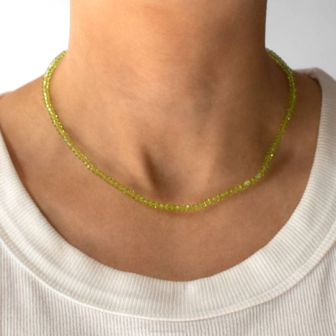 γρ Senso κοσμήματα swarovski crystal choker green D4LN581