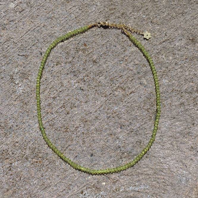 γρ Senso κοσμήματα swarovski crystal choker green D4LN581